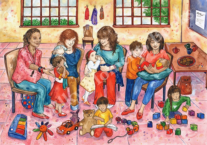 Play group Milky Moments Print